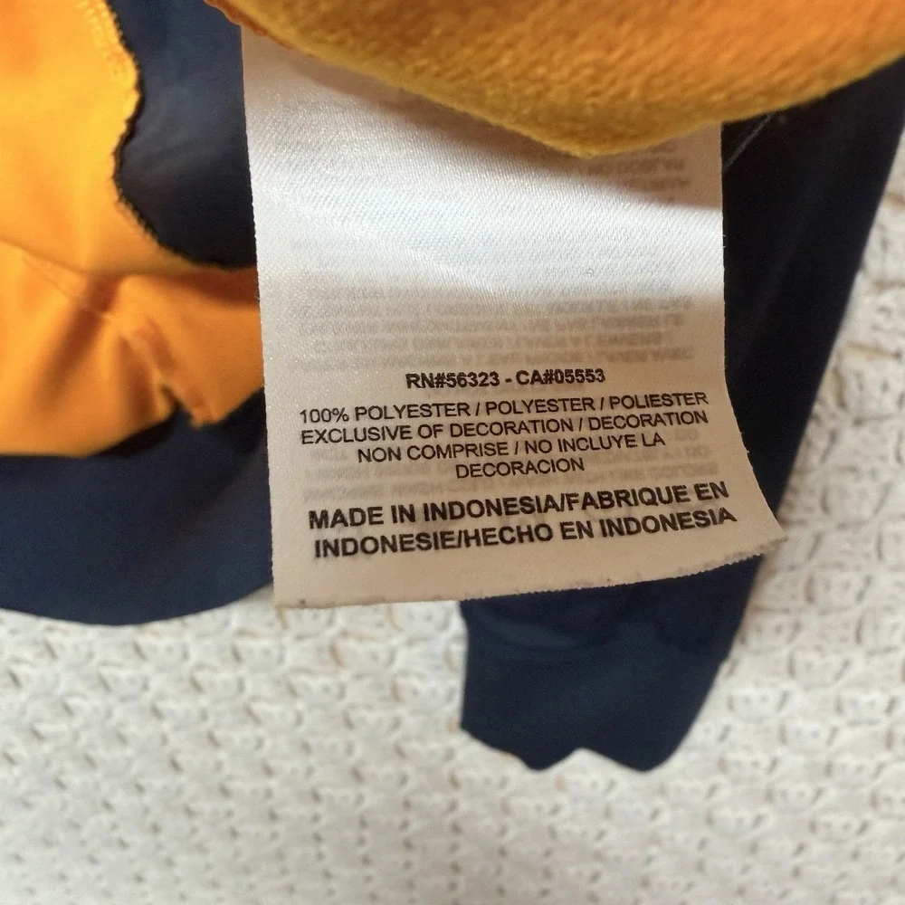 Nike Jacket Men Sz S Blue Yellow Athletic Dept Full Zip Color Block Track Jacket - Picture 4 of 10